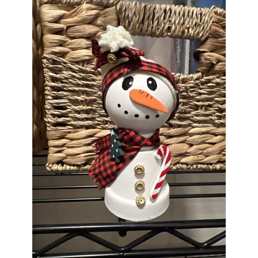 Snowman Miniature Planter Decor